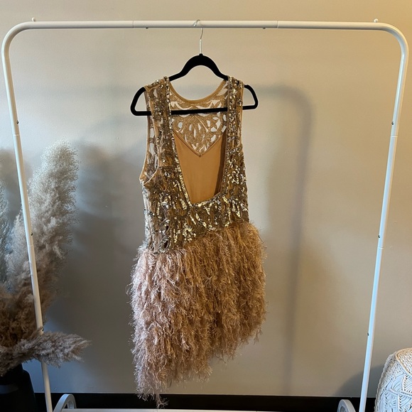 ASOS Cutwork Sequin Mini Dress (Flapper Dress) - Picture 3 of 6